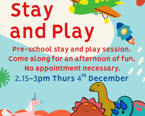 Pre-school stay and play session